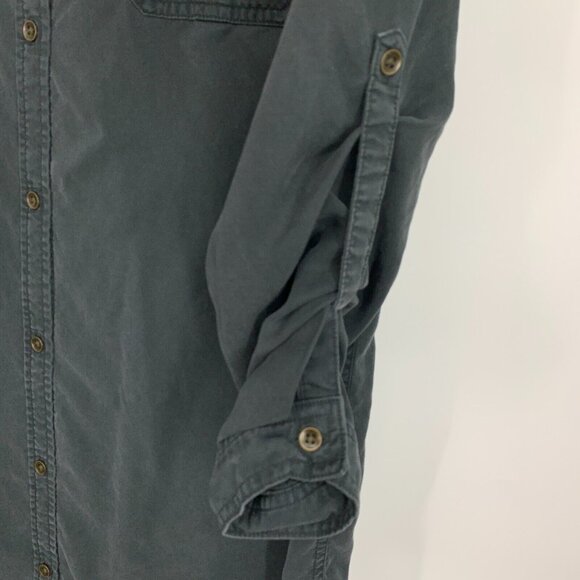 Universal Thread Dress Gray Button Down Long Sleeve Lyocell - Picture 9 of 10